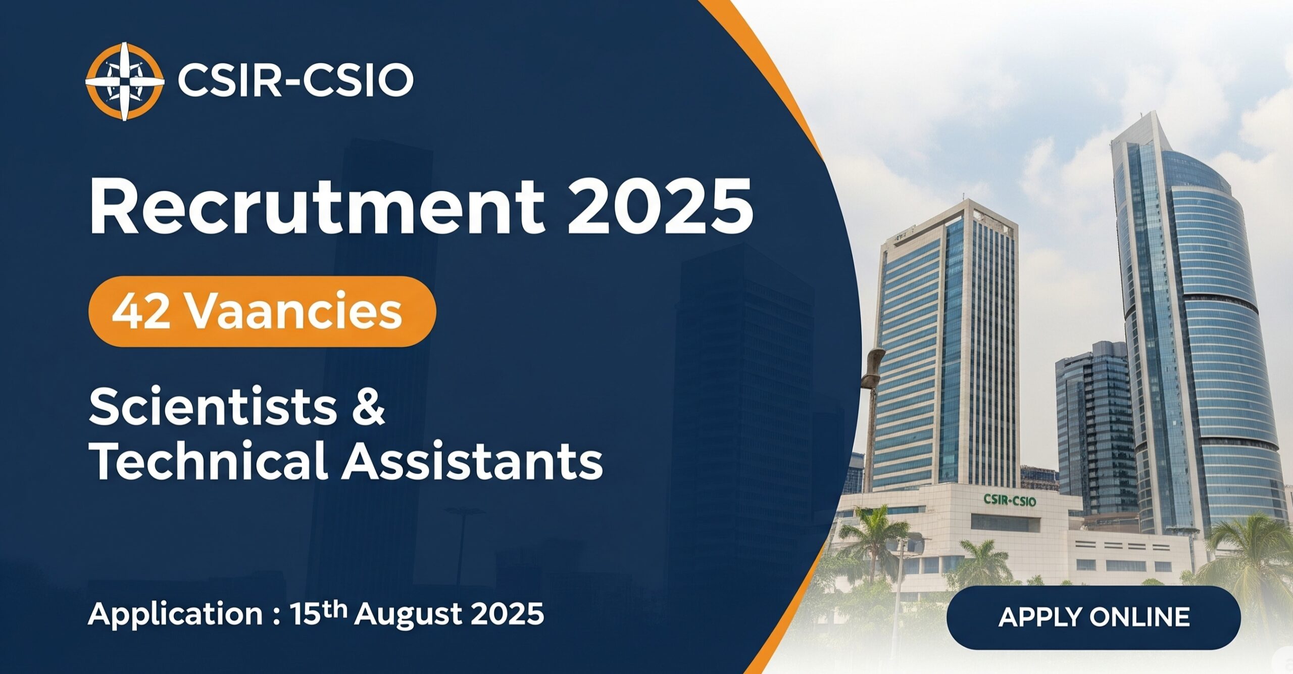 CSIR CSIO Recruitment 2025