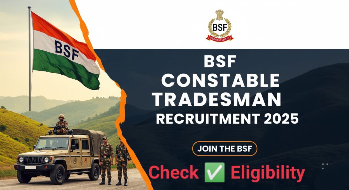 BSF constable tradesman recruitment 2025
