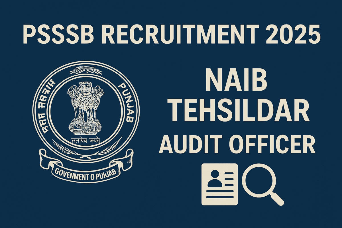 PSSSB Recruitment 2025 notification