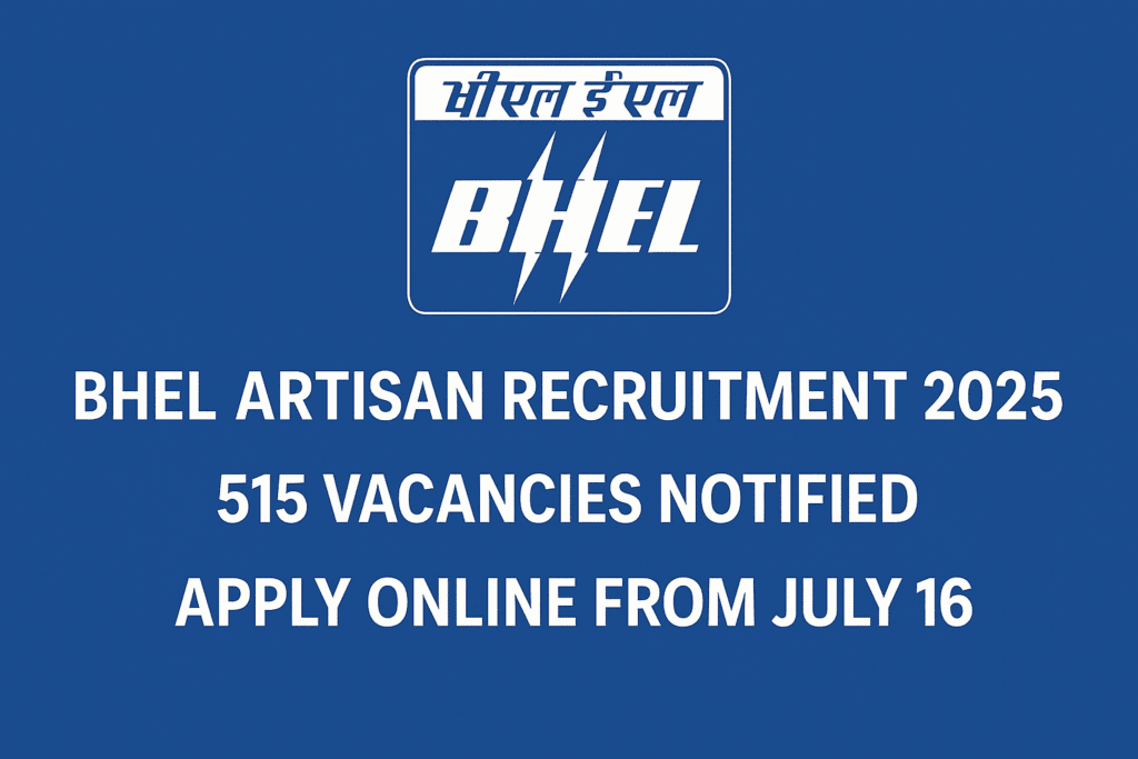bhel artisan recruitment 2025