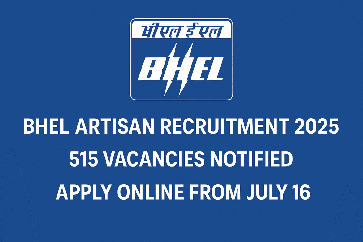 bhel artisan recruitment 2025