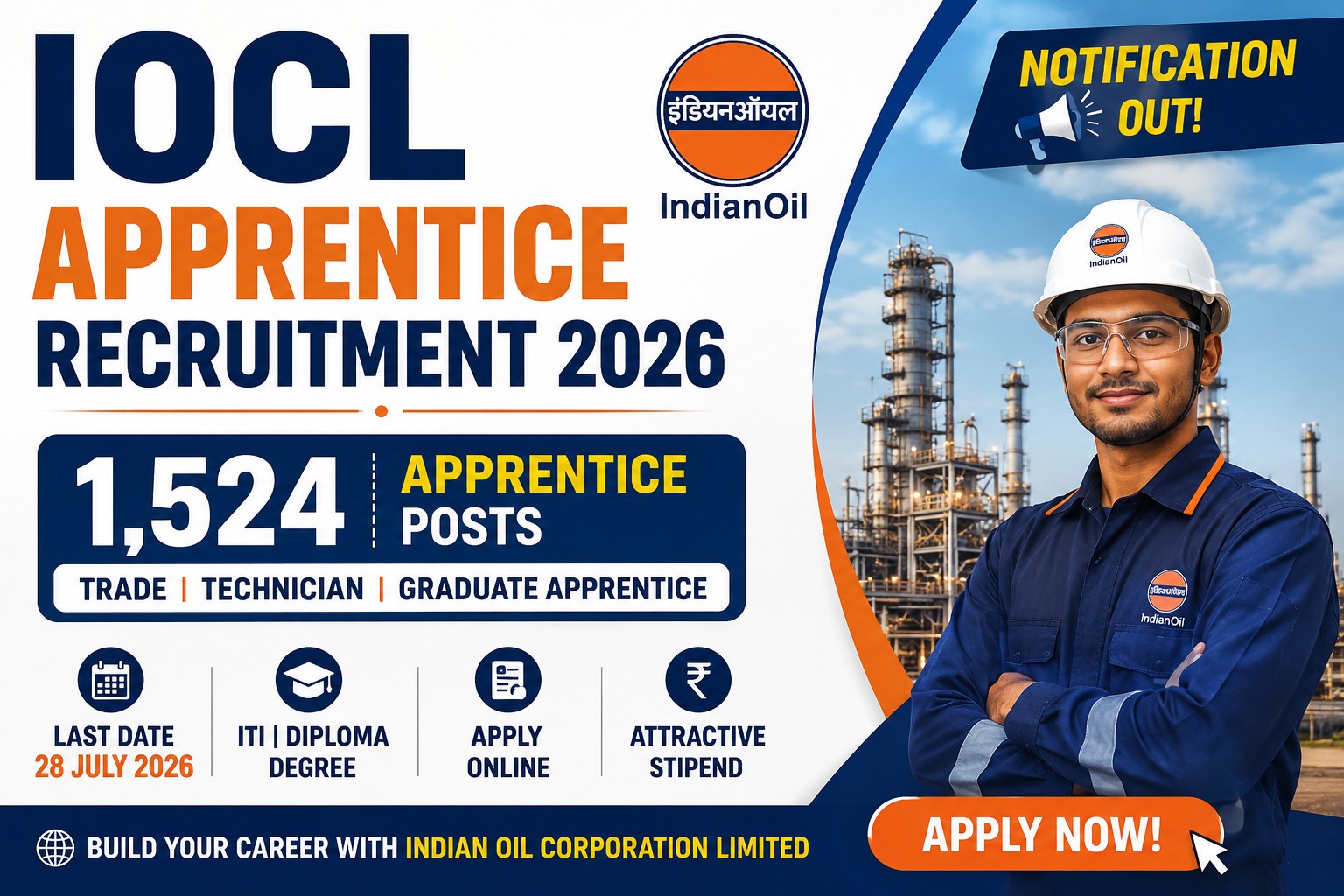 iocl apprentice recruitment 2026